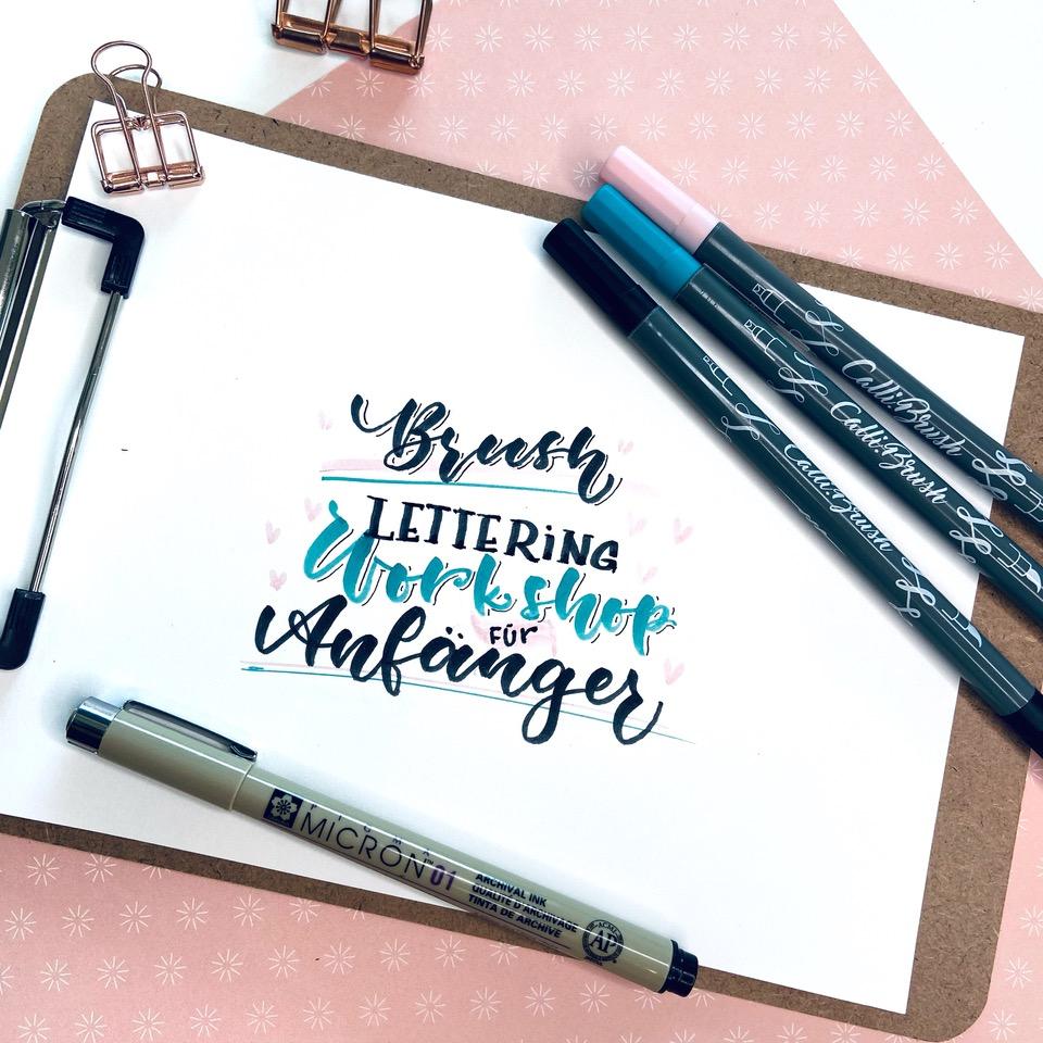 ABSAGE! Schlichtbunt Workshops Brushlettering im November & Januar