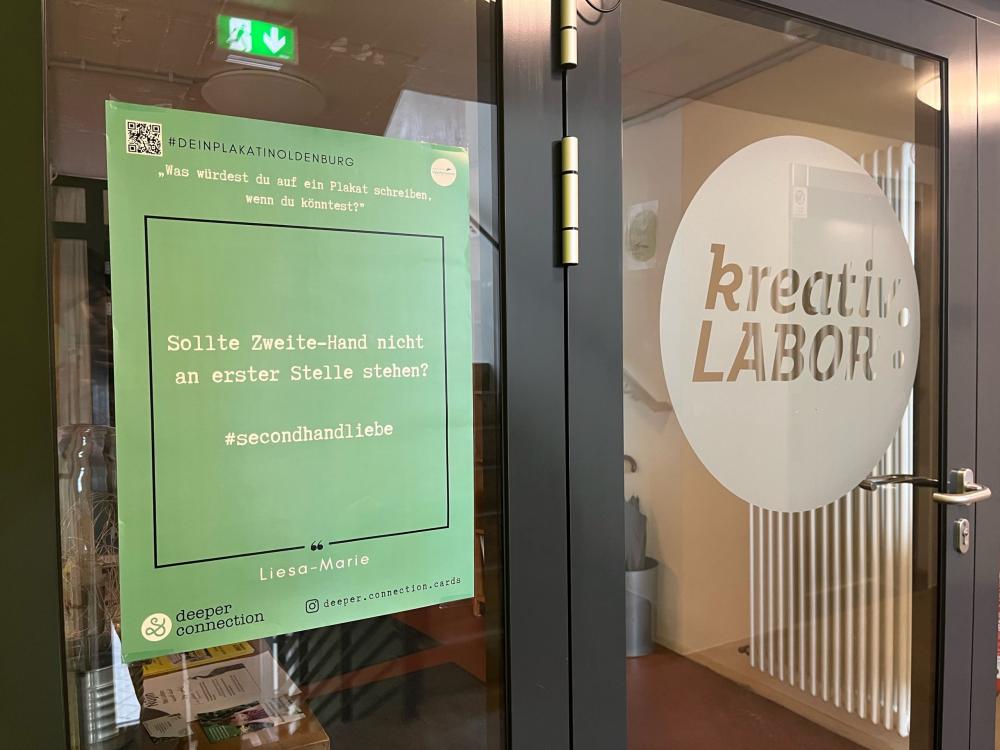 #DEINPLAKATINOLDENBURG - Botschaften in den Schaufenstern sprechen lassen